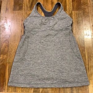 lululemon Size 8 Grey yoga tank top